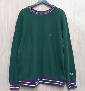 Champion REVERSE WEAVE/チャンピオン リバースウィーブ/スウェット/C3-N005/Cre Neck Sweat/グリーン/XLサイズ