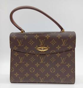 AI鑑定済　LOUISVUITTON　ルイ・ヴィトン　モノグラム　M51379　マルゼルブ　ハンドバッグ　ブラウン　メンズ　SR0031 店舗受取可