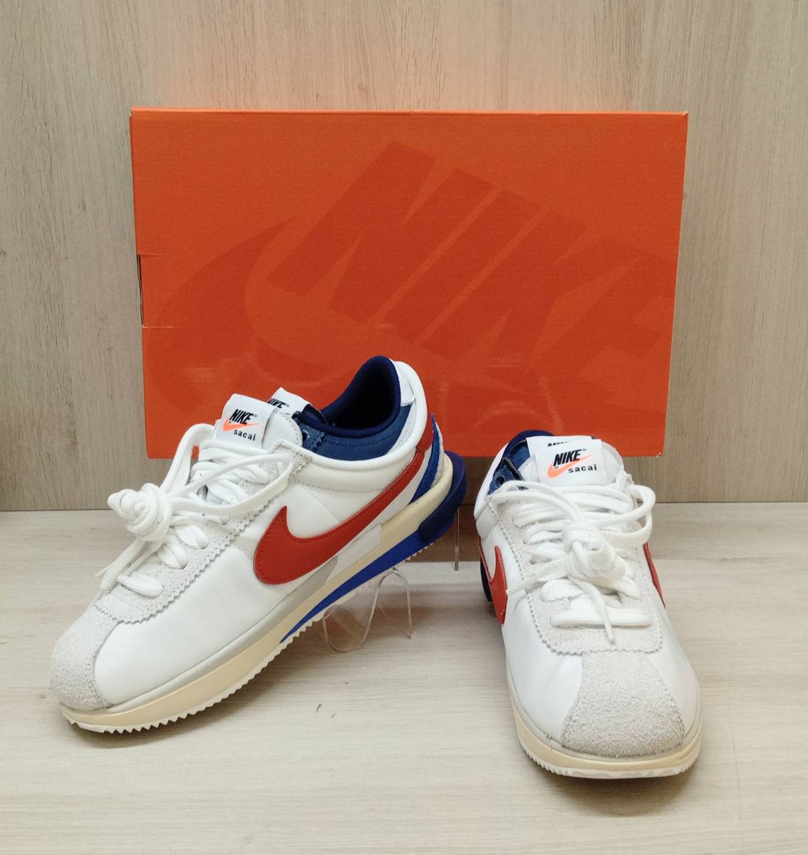 sacai Nike Zoom Cortez White and University Red 27cm DQ0581-100