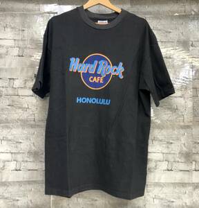 USA製 HARD ROCK CAFE ハードロックカフェ 半袖Tシャツ HONOLULU サイズL ブラック 店舗受取可