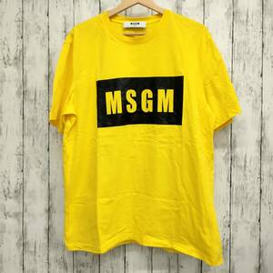 Tシャツ/ロンT Tシャツ ロンT 半袖Tシャツ イエロー Lサイズ MSGM 2640MM67 195298-06 イタリア製