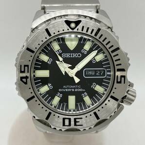 【ジャンク】 SEIKO セイコー ダイバーズ ブラックモンスター 自動巻き メンズ 腕時計 7S26-0350 黒文字盤の画像1