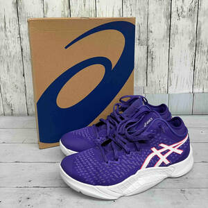 箱有り asicsアシックス スニーカー パープル28.5cm バスケットシューズ 1063A036-500