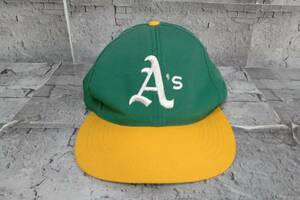 MLB OAKLAND ATHLETICS オークランドアスレチックス キャップ 帽子 SNAPBACK グリーン イエロー ツートーンカラー 店舗受取可