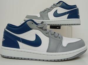 WMNS AIR JORDAN 1 LOW "GREY AND BLUE" DC0774-042 （ステルス/ホワイト/フレンチブルー）