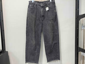 Levi's 90s 560 USA製 ブラックデニム W34 L36 LOOSE FIT 刻印575 オレンジタブ フェード 切りっぱなし リーバイス 90年代 黒 ジーンズ