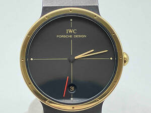 【ジャンク】　IWC 23778188 by PORSCHE DESIGN 腕時計　※リューズ不良