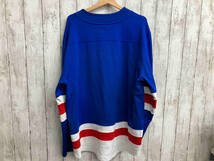 fanatics NHL ファナティクス New York RANGERS ユニフォーム ブルー レースアップ メンズLサイズ_画像2