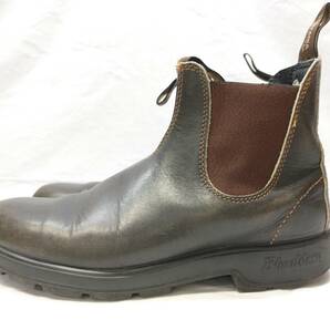 Blundstone 500 PU TPU-ELASTIC SIDED-V CUT ブランドストーン サイドゴアブーツ レザー BRW US7の画像4