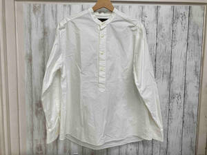 LE TRAVAILLEUR GALLICE Clerical Collar Shirt/ホワイト/襟黄ばみ 長袖シャツ