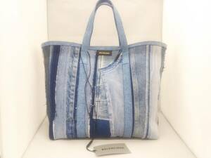 BALENCIAGA Balenciaga bar Beth 671409 2way большая сумка Denim сумка 