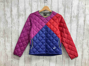 go slow caravan/go- slow Caravan / down jacket / multicolor / purple × blue × red / down 90%/ size 1/ size free 