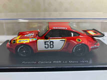 【本体未開封】 Spark model 1/43 Porsche Carrera RSR Le Mans 1975 #58 J.Fitzpatrick/G.van Lennep/M.Schurti スパークモデル ポルシェ_画像1