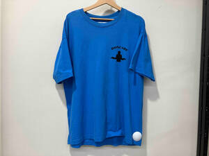 DONCARE ドンケア 半袖Tシャツ カットソー M ブルー 青 コットン 綿 バックプリント 両面プリント ロゴ
