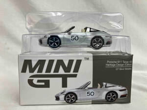 TSM MiniGT 1/64 ポルシェ 911 タルガ 4S ヘリテージデザインエディション 左ハンドル(GTシルバーメタリック)