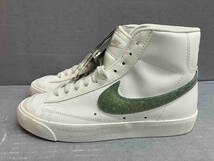 NIKE W BLAZER MID '77 ナイキ ウィメンズ ブレーザー スニーカー DH4399-100 ホワイト ラメグリーンロゴ 24cm 未使用タグ付き箱あり_画像2