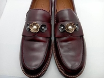 COACH G1218 LENOX LOAFER レノックスローファー サイズ約26cm ボルドー系_画像5