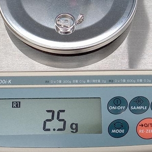 K18WG トップ 2.5g ホワイトゴールド 円 丸の画像8