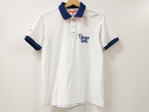 BEAMS GOLF 襟ロゴジャガードポロシャツ ゴルフウェア メンズ Sサイズ ホワイト 参考定価14,000円+tax