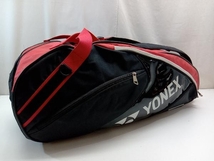 YONEX ヨネックス テニス ラケットバッグ ブラック×レッド_画像1