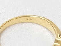 K18 750 ゴールド ダイヤ0.17ct リング 指輪 3.0g #11_画像7