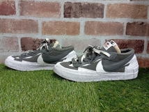 NIKE×SACAI/ナイキ×サカイ/BLAZER LOW/IRON GREY/DD1877-002/US6/24cm/スニーカー_画像3