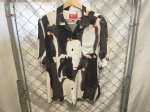 20FW Supreme Penguins Rayon 半袖シャツ シュプリーム 総柄レーヨンシャツ M 店舗受取可