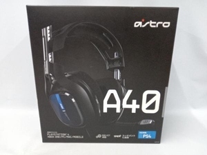 ジャンク Logicool A40TR-002 ASTRO A40 TR Headset ゲーミングヘッドセット ブラック ※ケーブル欠品、本体ダメージ大