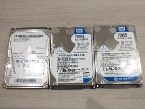 ジャンク HDD 750GB 3個 640GB 3個 初期化済 まとめ売り TU04