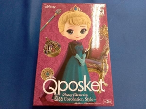 未開封品 バンプレスト エルサ A(マント:ダークパープル) Disney Characters Q posket -Elsa Coronation Style- 「アナと雪の女王」