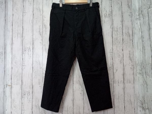 MARKWARE マーカウェア 20AW FRONT PLEATS PEGTOP ORGANIC ウールパンツ ブラック 店舗受取可