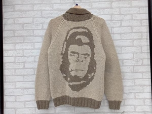 PLANET OF THE APES プラネット オブ ジ エイプス 猿の惑星 カウチン ベージュ メンズ レトロ 古着 店舗受取可