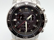 CITIZEN 腕時計 PROMASTER 電波ソーラー E610-S062926 ベルト約18cm 黒文字盤_画像1