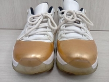 NIKE スニーカー NIKE AIR JORDAN 11 RETRO LOW CLOSING CEREMONY スニーカー 26.5cm ホワイト×ゴールド 528895-103_画像2