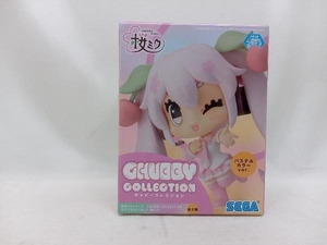 未開封品 セガ 初音ミク 桜ミク (髪留め:パステルグリーン×ピンク) CHUBBYCOLLECTION モアプラスフィギュア ボーカロイド