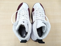 【箱付き】NIKE A MA MANIERE WMNS AIR JORDAN 12 WHITE&BURGUNDY CRUSH ナイキ アママニエール エアジョーダン 12 DV6989-100サイズ26.5cm_画像6