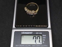 K18 18金 YG ダイヤモンド リング 指輪 イエローゴールド D1.6ct 7.7g #11.5 店舗受取可_画像7