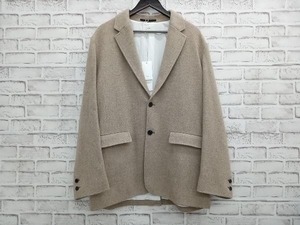 【未使用・タグ付】ATON エイトン Washed cashmere カシミヤ オーバーサイズテーラードジャケット Men カシミヤ100% 日本製 Raw beige