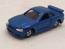 現状品 トミカ No.20 スカイライン GT-R(R34) 紺メタリック 黒シート 2Fホイール リアライト赤タンポ 赤箱 ロゴ赤字 中国製 トミー_画像4