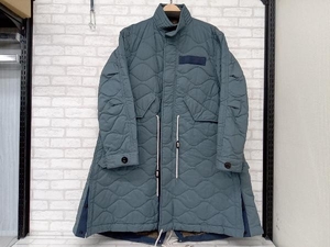 sacai 22AW Quilted Coat 22-02900M サカイ キルティングコート ロング 中綿コート グレーブルー メンズ サイズ2 ドメ 店舗受取可