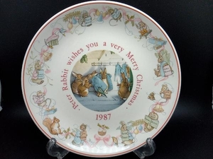 WEDGWOOD ピーターラビット 1987年 クリスマス イヤープレート 約20.3cm