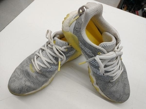 adidas golf shoes / 24cm/ gray × yellow / secondhand goods 