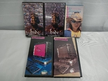 ジャンク 【VHS】現状品 hide UGLY PINK MACHINE file1.2／FILM THE PSYCHOMMUNITY REEL1.2／hIS iNVINCIBLE dELUGE eVIDENCE《5本組》_画像1