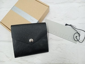 【箱付・タグ付】LAD MUSICIAN ラッド ミュージシャン Minimal wallet コインケース カードケース付 小銭入れ 牛革 F ブラック 店舗受取可