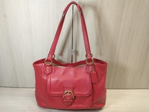 【即決】COACH コーチ キャンベル レザー キャリーオール F24961 レッド Coach coach レディース