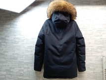 PYRENEX ANNECY FUR ピレネックス アヌシー ダウンジャケット ファー ネイビー XS HMM056_画像2