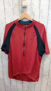 NIKE Tシャツ/ロンT ナイキ ACG 90s／レッド／ハーフジップ／MADE IN USA アメリカ製 半袖Tシャツ メンズ サイズL