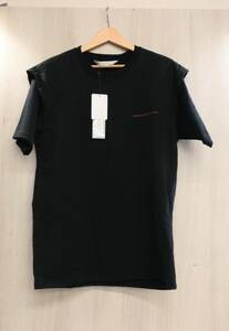 夏 JOHN LAWRENCE SULLIVAN ジョンローレンスサリバン 半袖Tシャツ COTTON TUCKED SHOULDER SS TEE 5B010-0119-54 S BLACK