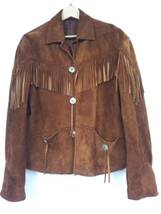 Iroquois イロコイ SHEEP SUEDE FRINGE JACKET シープ スエード レザージャケット ブラウン 茶色 579100_画像1