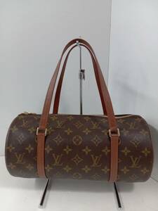 LOUIS VUITTON ルイヴィトン モノグラム パピヨン(旧) ボストンバッグ ハンドバッグ ブラウン M51365